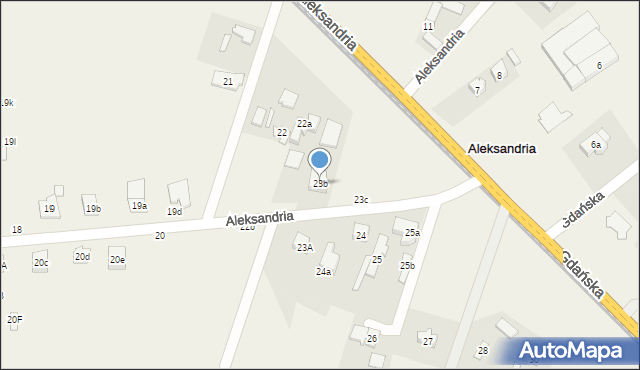 Aleksandria, Aleksandria, 23b, mapa Aleksandria