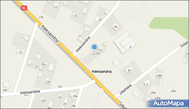 Aleksandria, Aleksandria, 7, mapa Aleksandria