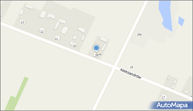 Aleksandrów, Aleksandrów, 19, mapa Aleksandrów