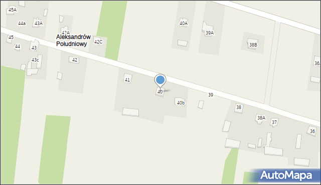 Aleksandrów, Aleksandrów, 40, mapa Aleksandrów