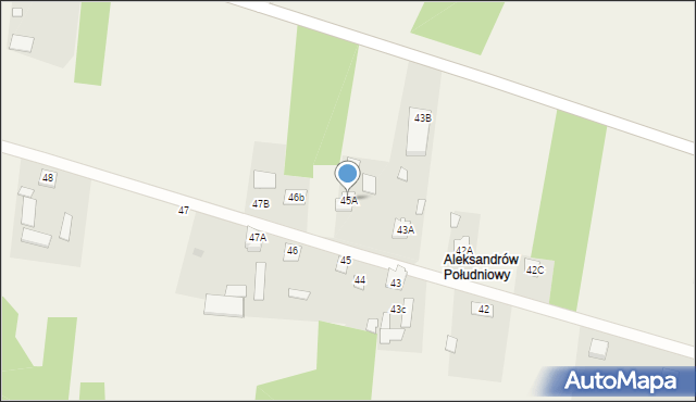 Aleksandrów, Aleksandrów, 45A, mapa Aleksandrów