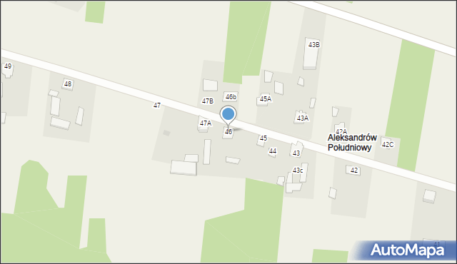 Aleksandrów, Aleksandrów, 46, mapa Aleksandrów