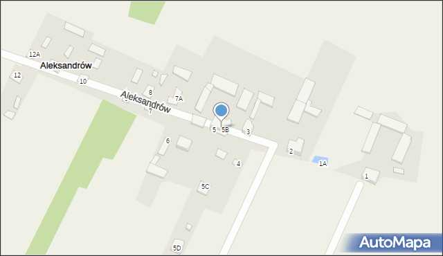 Aleksandrów, Aleksandrów, 5A, mapa Aleksandrów