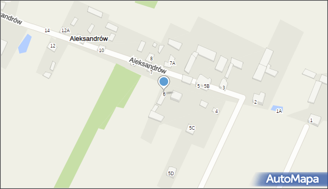 Aleksandrów, Aleksandrów, 6, mapa Aleksandrów