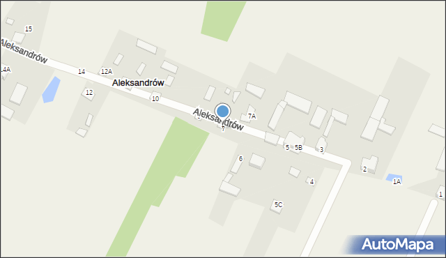 Aleksandrów, Aleksandrów, 7, mapa Aleksandrów