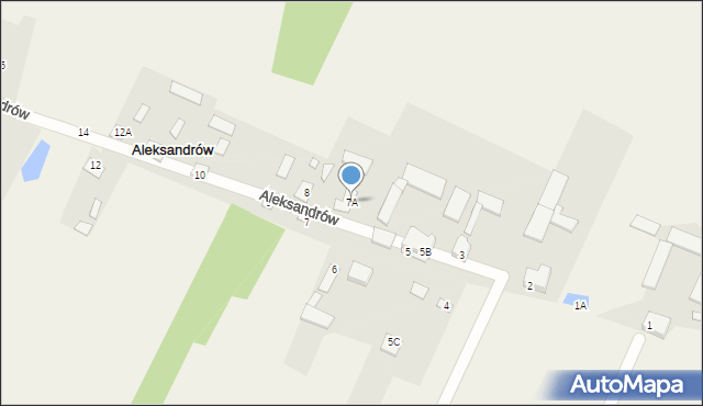 Aleksandrów, Aleksandrów, 7A, mapa Aleksandrów