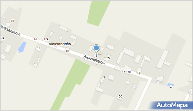 Aleksandrów, Aleksandrów, 8, mapa Aleksandrów