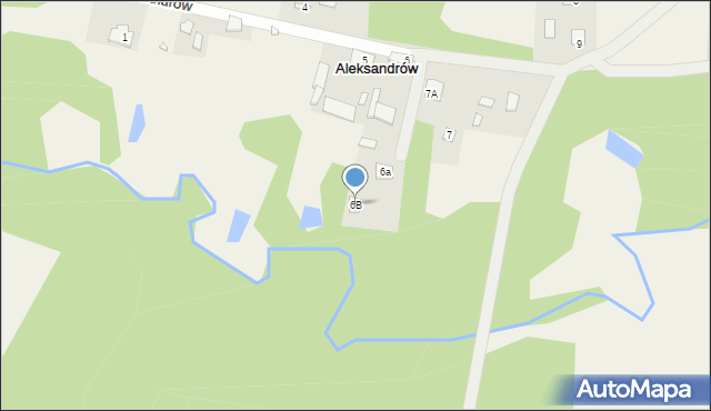 Aleksandrów, Aleksandrów, 6B, mapa Aleksandrów