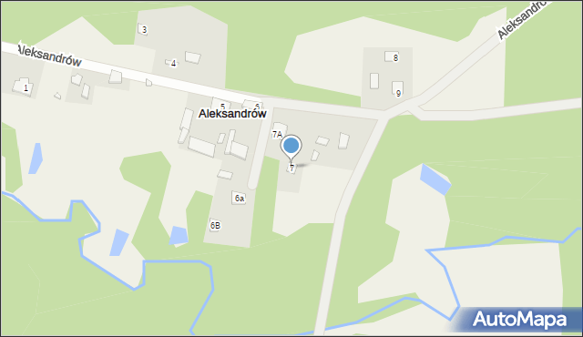 Aleksandrów, Aleksandrów, 7, mapa Aleksandrów