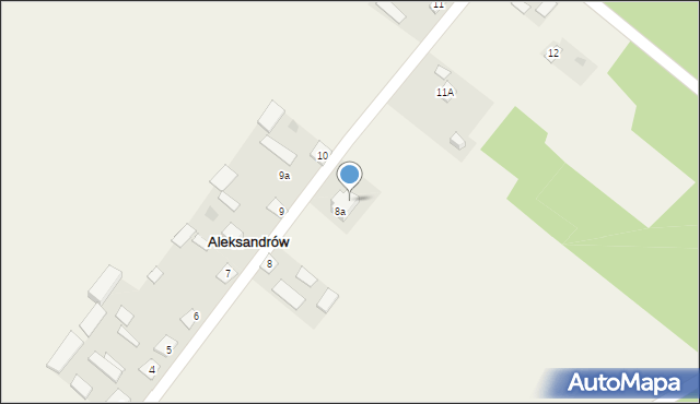 Aleksandrów, Aleksandrów, 8b, mapa Aleksandrów