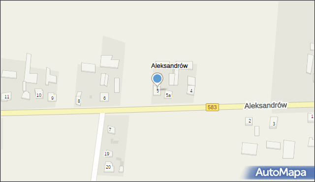 Aleksandrów, Aleksandrów, 5, mapa Aleksandrów