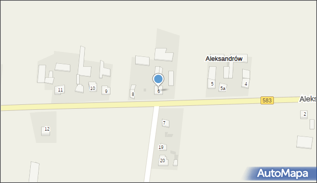 Aleksandrów, Aleksandrów, 6, mapa Aleksandrów