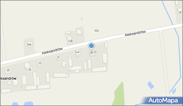 Aleksandrów, Aleksandrów, 30, mapa Aleksandrów
