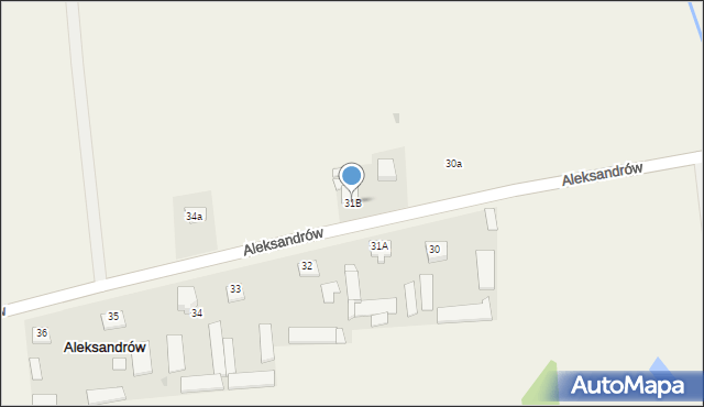 Aleksandrów, Aleksandrów, 31B, mapa Aleksandrów