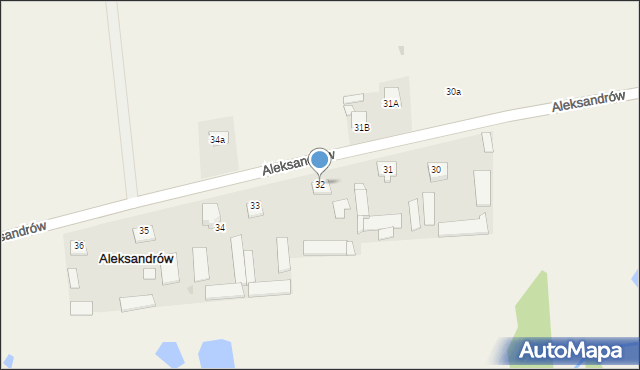 Aleksandrów, Aleksandrów, 32, mapa Aleksandrów