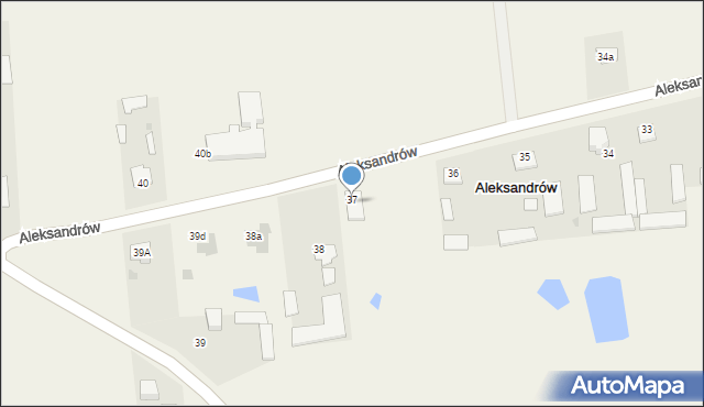 Aleksandrów, Aleksandrów, 37, mapa Aleksandrów