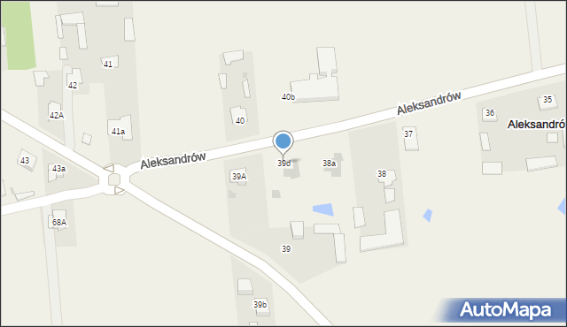 Aleksandrów, Aleksandrów, 39d, mapa Aleksandrów