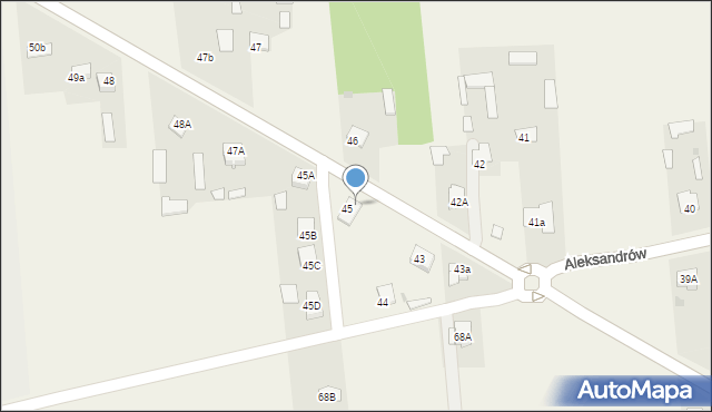 Aleksandrów, Aleksandrów, 46A, mapa Aleksandrów