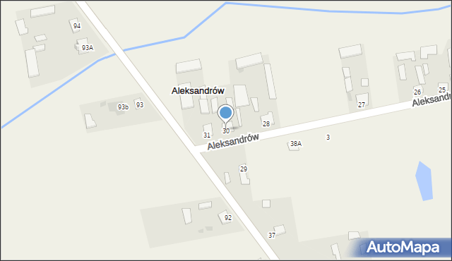 Aleksandrów, Aleksandrów, 30, mapa Aleksandrów