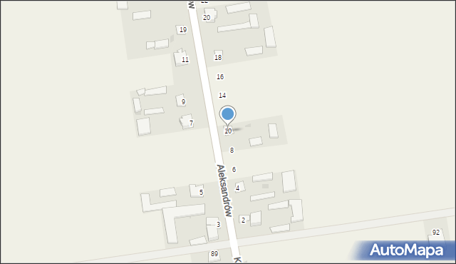 Aleksandrów, Aleksandrów, 10, mapa Aleksandrów