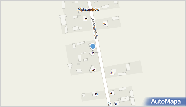 Aleksandrów, Aleksandrów, 47, mapa Aleksandrów