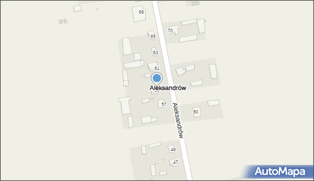 Aleksandrów, Aleksandrów, 59, mapa Aleksandrów