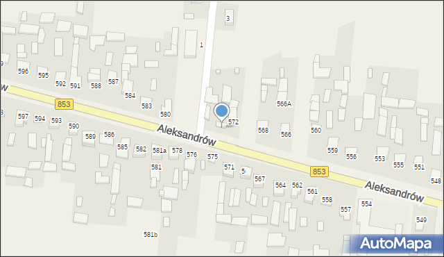 Aleksandrów, Aleksandrów Czwarty, 573, mapa Aleksandrów