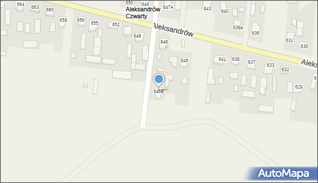 Aleksandrów, Aleksandrów Czwarty, 646B, mapa Aleksandrów