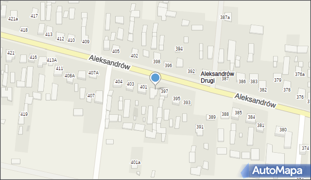 Aleksandrów, Aleksandrów Trzeci, 399, mapa Aleksandrów