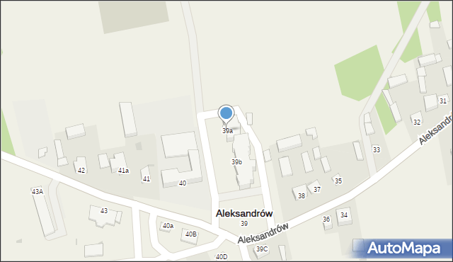 Aleksandrów, Aleksandrów, 39a, mapa Aleksandrów