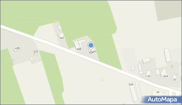 Aleksandrów, Aleksandrów, 42A, mapa Aleksandrów