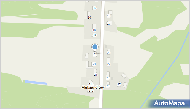 Aleksandrów, Aleksandrów, 21, mapa Aleksandrów