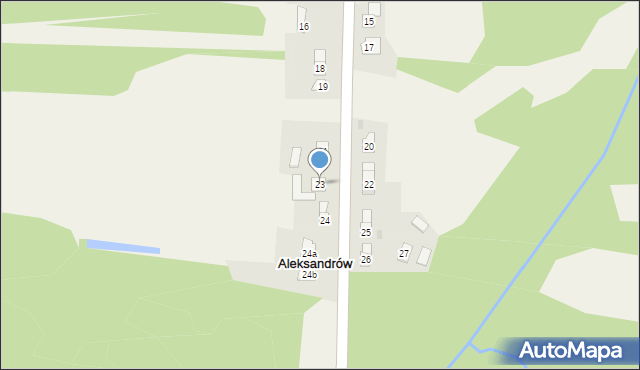 Aleksandrów, Aleksandrów, 23, mapa Aleksandrów