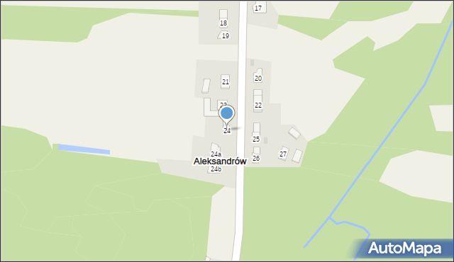 Aleksandrów, Aleksandrów, 24, mapa Aleksandrów