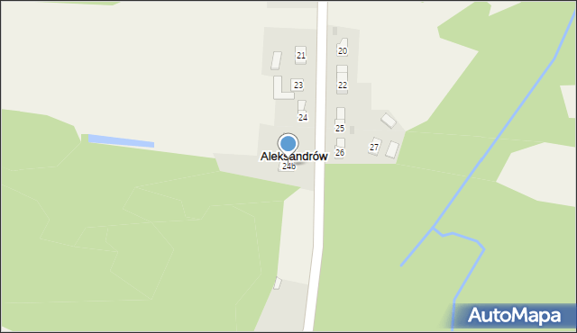 Aleksandrów, Aleksandrów, 24b, mapa Aleksandrów