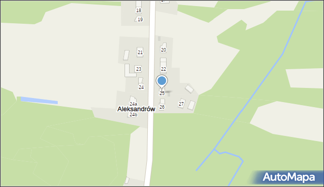 Aleksandrów, Aleksandrów, 25, mapa Aleksandrów