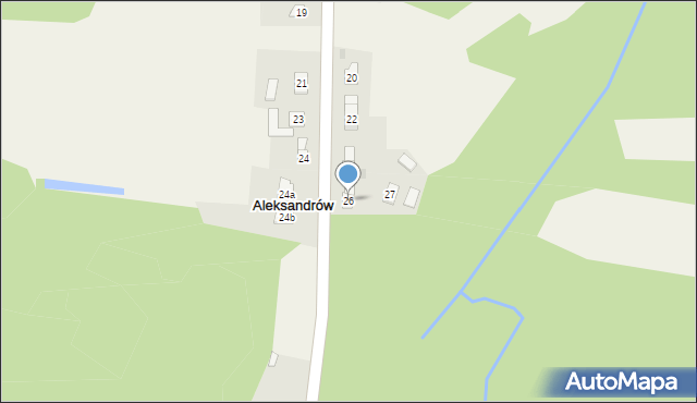 Aleksandrów, Aleksandrów, 26, mapa Aleksandrów