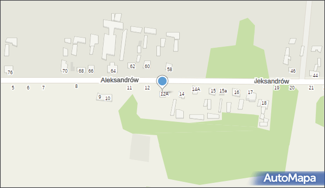 Aleksandrów, Aleksandrów, 13, mapa Aleksandrów