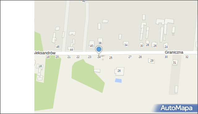 Aleksandrów, Aleksandrów, 24, mapa Aleksandrów