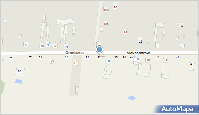 Aleksandrów, Aleksandrów, 33, mapa Aleksandrów