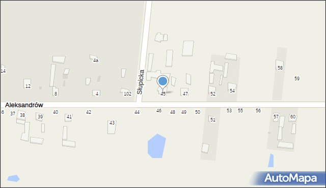 Aleksandrów, Aleksandrów, 45, mapa Aleksandrów