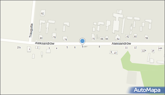 Aleksandrów, Aleksandrów, 7, mapa Aleksandrów