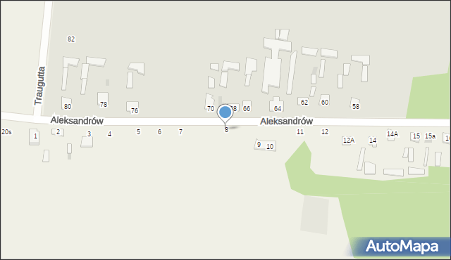 Aleksandrów, Aleksandrów, 8, mapa Aleksandrów