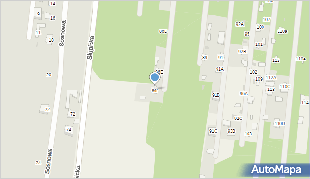 Aleksandrów, Aleksandrów, 86D, mapa Aleksandrów