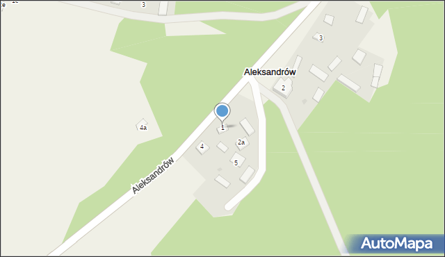 Aleksandrów, Aleksandrów, 1, mapa Aleksandrów