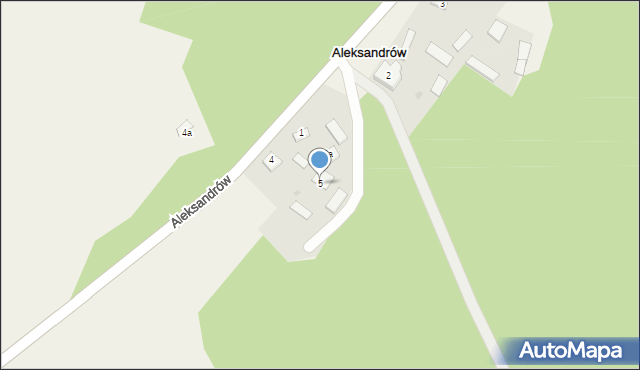 Aleksandrów, Aleksandrów, 5, mapa Aleksandrów