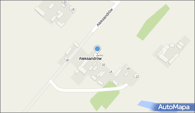 Aleksandrów, Aleksandrów, 17, mapa Aleksandrów