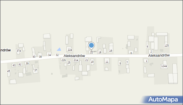 Aleksandrów, Aleksandrów, 22, mapa Aleksandrów