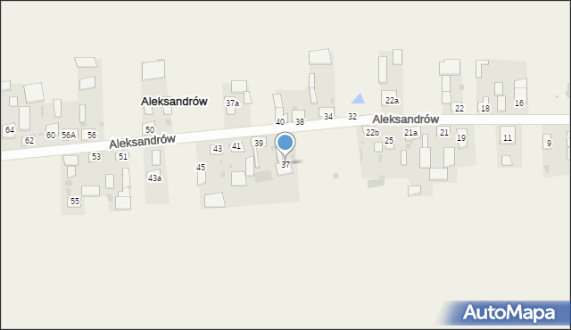 Aleksandrów, Aleksandrów, 37, mapa Aleksandrów