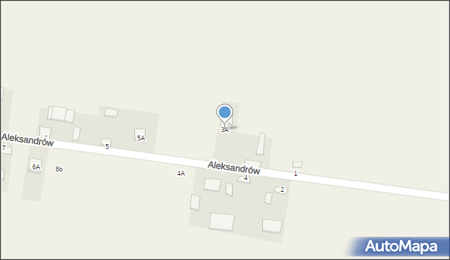 Aleksandrów, Aleksandrów, 3A, mapa Aleksandrów